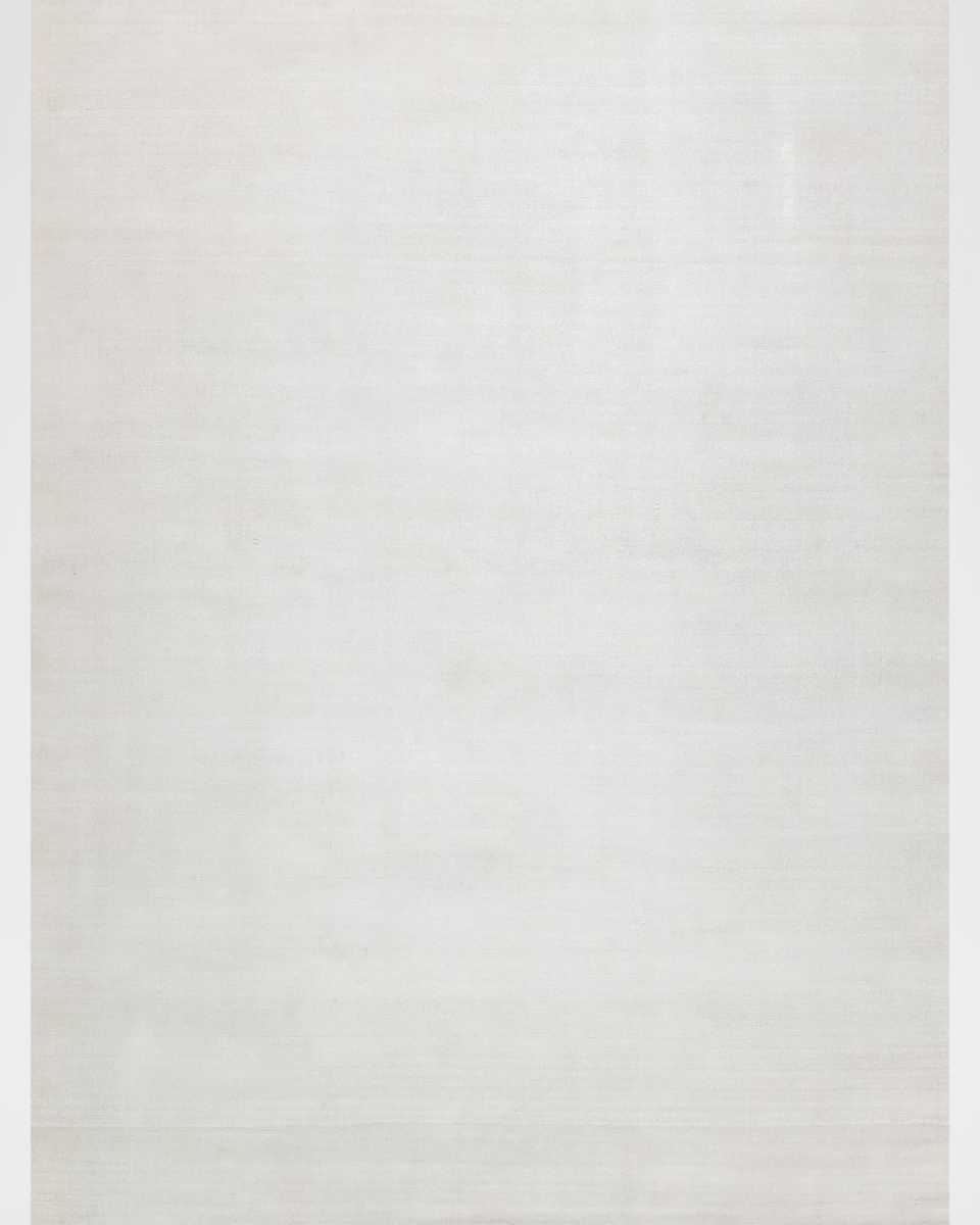 Martelli Modern Hand-Loomed White Rug, 6' x 9'